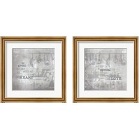 Framed 'Textured Sentiment Kitchen 2 Piece Framed Art Print Set' border=