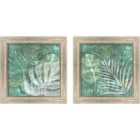 Framed Textured Sentiment Tropic 2 Piece Framed Art Print Set