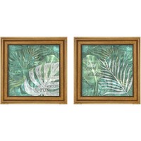 Framed 'Textured Sentiment Tropic 2 Piece Framed Art Print Set' border=