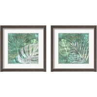 Framed 'Textured Sentiment Tropic 2 Piece Framed Art Print Set' border=