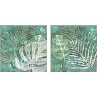 Framed Textured Sentiment Tropic 2 Piece Art Print Set