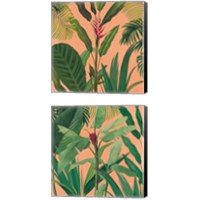 Framed 'Dramatic Tropical 2 Piece Canvas Print Set' border=