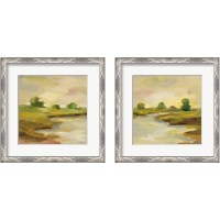 Framed Chartreuse Fields 2 Piece Framed Art Print Set