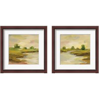 Framed Chartreuse Fields 2 Piece Framed Art Print Set