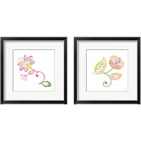 Framed 'Everyday Chinoiserie Flower 2 Piece Framed Art Print Set' border=
