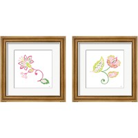 Framed 'Everyday Chinoiserie Flower 2 Piece Framed Art Print Set' border=