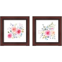 Framed Lush Roses  2 Piece Framed Art Print Set