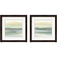 Framed 'Gold Earth 2 Piece Framed Art Print Set' border=