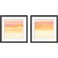 Framed 'Turmeric and Sand 2 Piece Framed Art Print Set' border=