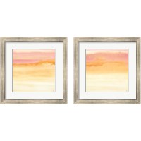 Framed 'Turmeric and Sand 2 Piece Framed Art Print Set' border=