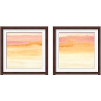 Framed 'Turmeric and Sand 2 Piece Framed Art Print Set' border=