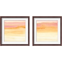 Framed 'Turmeric and Sand 2 Piece Framed Art Print Set' border=