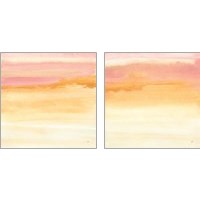 Framed Turmeric and Sand 2 Piece Art Print Set