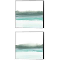 Framed 'Empowering Mint 2 Piece Canvas Print Set' border=