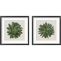 Framed 'Spherical Leaves 2 Piece Framed Art Print Set' border=