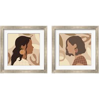 Framed 'Fruit Earring 2 Piece Framed Art Print Set' border=