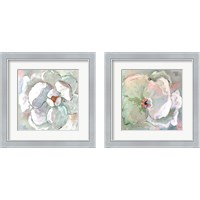Framed 'Contemporary Floral 2 Piece Framed Art Print Set' border=