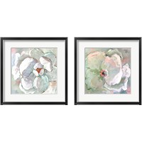 Framed 'Contemporary Floral 2 Piece Framed Art Print Set' border=