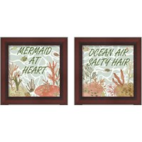 Framed Mermaid at Heart 2 Piece Framed Art Print Set