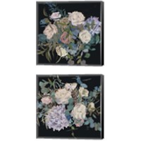 Framed 'Violet Bouquet 2 Piece Canvas Print Set' border=