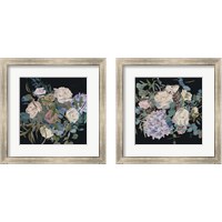 Framed 'Violet Bouquet 2 Piece Framed Art Print Set' border=