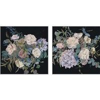 Framed Violet Bouquet 2 Piece Art Print Set