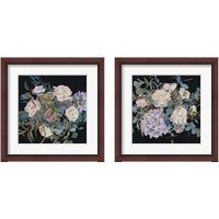 Framed 'Violet Bouquet 2 Piece Framed Art Print Set' border=