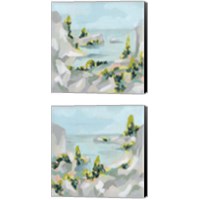 Framed 'Pastel Cove 2 Piece Canvas Print Set' border=