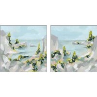 Framed Pastel Cove 2 Piece Art Print Set