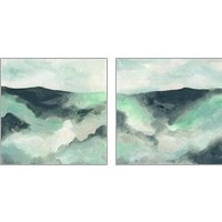 Framed 'Cloud Valley 2 Piece Art Print Set' border=