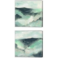 Framed 'Cloud Valley 2 Piece Canvas Print Set' border=