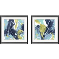 Framed Blue Tangent 2 Piece Framed Art Print Set