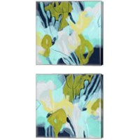 Framed 'Pistil  2 Piece Canvas Print Set' border=