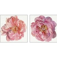 Framed 'Blossomed Peony  2 Piece Art Print Set' border=