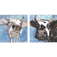 Framed Cattle Close-up 2 Piece Art Print Set