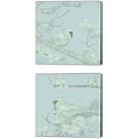 Framed 'Backyard Bird Sketch 2 Piece Canvas Print Set' border=
