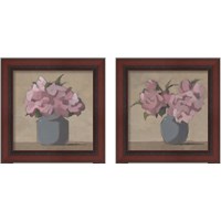Framed 'Spring Vase 2 Piece Framed Art Print Set' border=