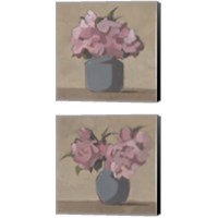 Framed 'Spring Vase 2 Piece Canvas Print Set' border=