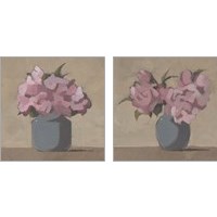 Framed 'Spring Vase 2 Piece Art Print Set' border=