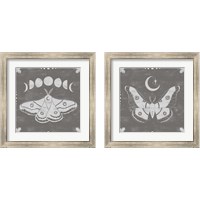 Framed 'Hallowed Moon 2 Piece Framed Art Print Set' border=