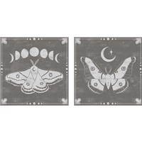 Framed 'Hallowed Moon 2 Piece Art Print Set' border=