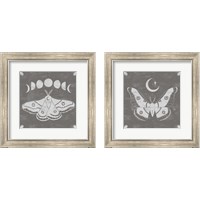 Framed 'Hallowed Moon 2 Piece Framed Art Print Set' border=
