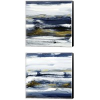 Framed 'Ocean Winds 2 Piece Canvas Print Set' border=