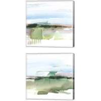 Framed 'Abstract Wetland 2 Piece Canvas Print Set' border=