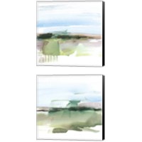 Framed 'Abstract Wetland 2 Piece Canvas Print Set' border=