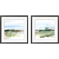 Framed 'Abstract Wetland 2 Piece Framed Art Print Set' border=