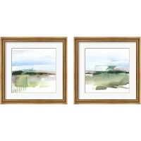 Framed Abstract Wetland 2 Piece Framed Art Print Set