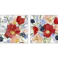 Framed 'Indian Summer Bouquet 2 Piece Art Print Set' border=