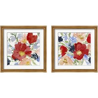 Framed 'Indian Summer Bouquet 2 Piece Framed Art Print Set' border=