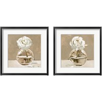 Framed Neutral Bud Vase 2 Piece Framed Art Print Set